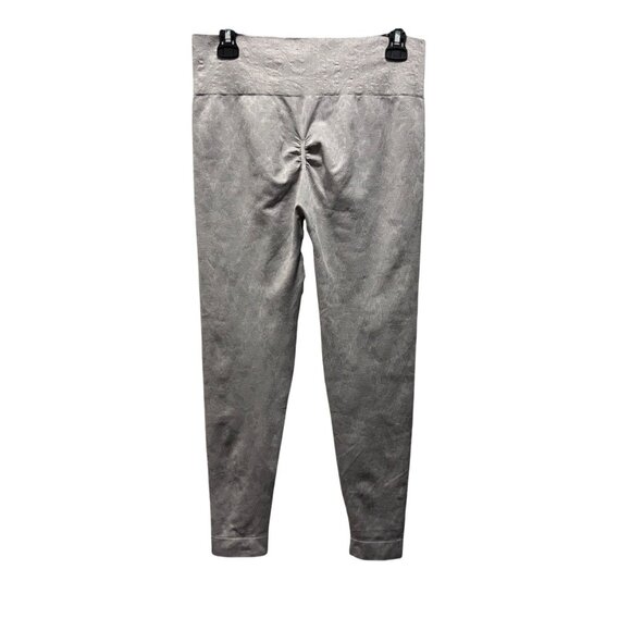 Gymshark Womens High-Waisted Seamless Leggings Size XL Activewear Gray - Picture 2 of 6